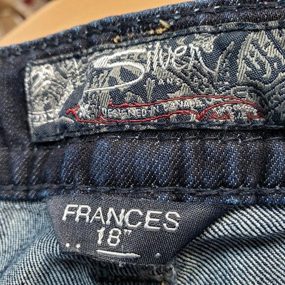Silver Jeans Womens 26 x 31 Blue Stretch Denim Frances 18" Bootcut Low Rise/A251 - Picture 8 of 9